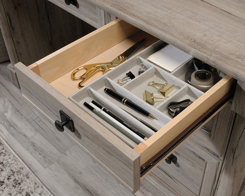 Oak Finish Computer Desk