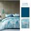 Ensemble de housse de couette 500 pièces Ardy Aqua / White