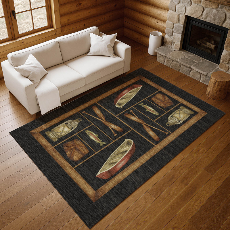 Tapis de qualité supérieure lavable à la machine Markhi AMF144, Rectangulaire 3 pi x 5 pi
