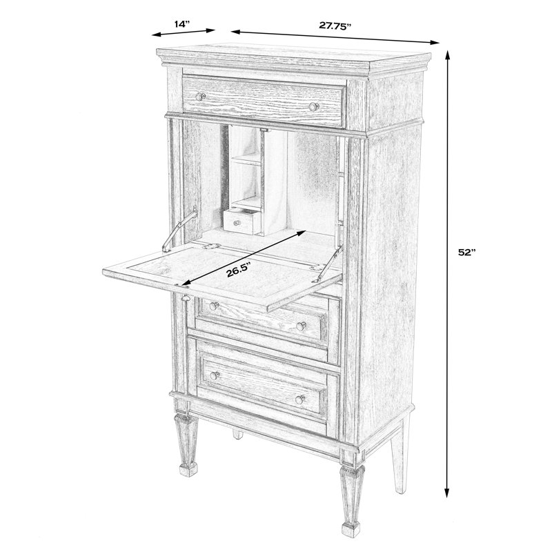 Chubbuck Armoire Desk, Green