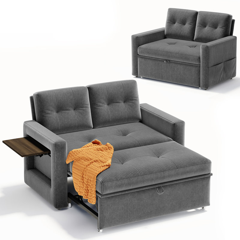2 Seater Corduroy Sofa Bed