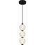Mini-luminaire suspendu DEL noir mat Clarendon