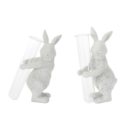 White Rabbit Bud Vase (Set of 2)