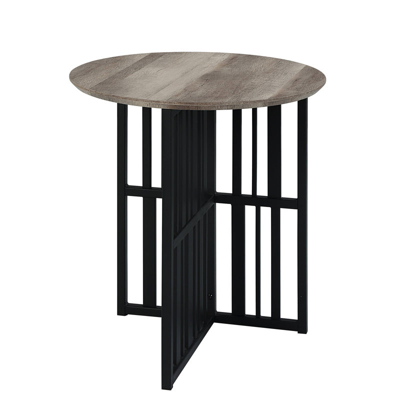 End Table with Double Pedestal