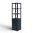 Elin 70" H x 18" W Etagere Bookcase, Navy Blue
