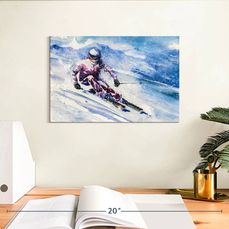 Sireci Ski, 8" H x 12" W