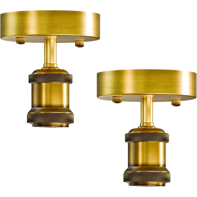Semi Flush Mount, Rose Gold