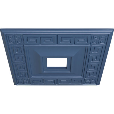 Médaillon de plafond Endobeat Niobe, DO 18 po x P 1 1/2 po (convient aux auvents jusqu'à 8 5/8 po), finition de boue Mississippi peinte à la main