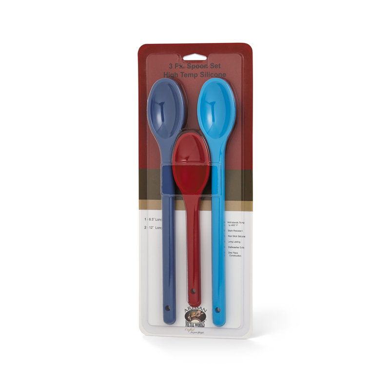 Artisan 3 Piece Silicone Kitchen Spoon Set