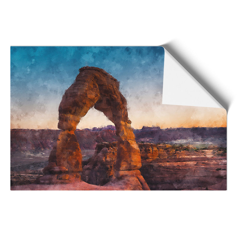 The Stone Arch In Utah - No Frame Print, 21cm H x 30cm W x 0.1cm D