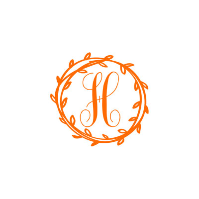 Décalcomanie murale monogramme initial Klar