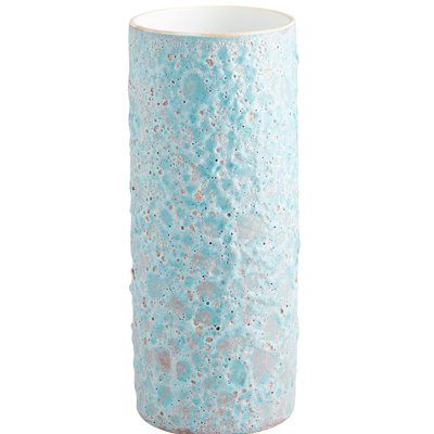Cyan Design Sumba Blue/White 17.5" Porcelain Table Vase