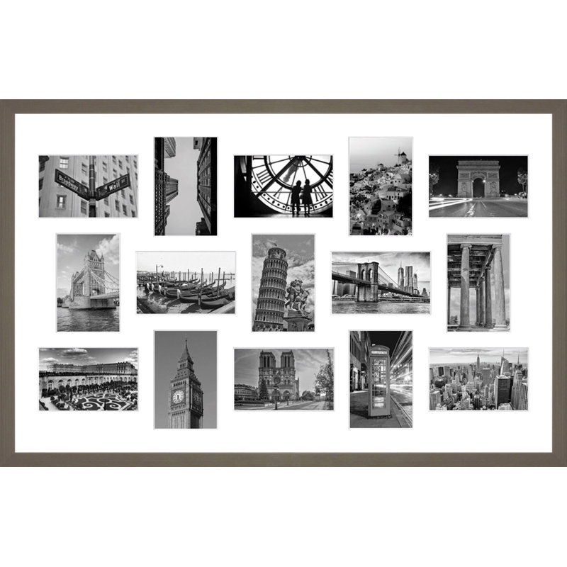 Lanyra Collage Picture Frame, Titanium