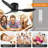 40" Flush Mount Ceiling Fan Without Light-523111417-523111416