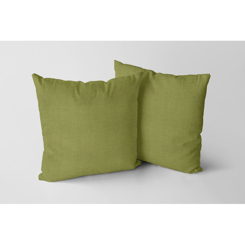 Housse de coussin carré S&G Slubb, 18" x 18", Graminée