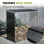 Outdoor Storage Shed, Firewood Rack and Patio Organizer