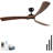 52/60/72 inch Wood Ceiling Fans with Lights and Remote, 6 Speed, Reversible DC Motor, for Bedroom/Outdoor/Farmhouse/Patios-2002867756
