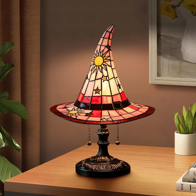 Lampe de nuit chapeau de sorcière gothique - lampe de nuit décorative d'Halloween - cadeau de fête