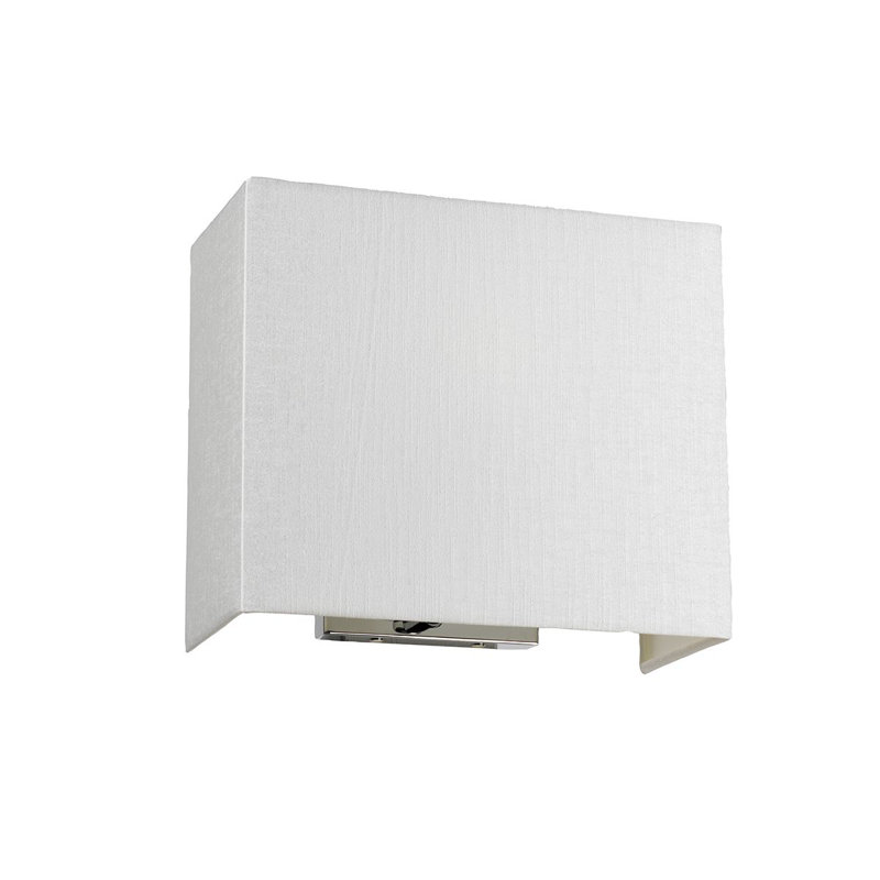 Zanders Flush Mounted Sconce, 23cm H x 37.5cm W x 12.8cm D, Polished Chrome