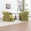 Fauteuil demi-tonneau rembourré avec repose-pieds-738636737