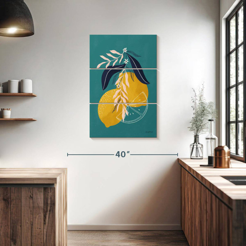 Yarlin Lemons Blue, 38'' H x 24'' W