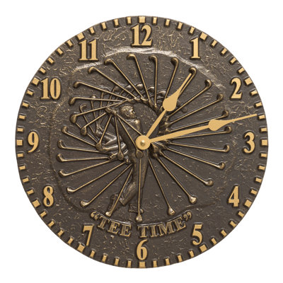 Golfer 12" Wall Clock