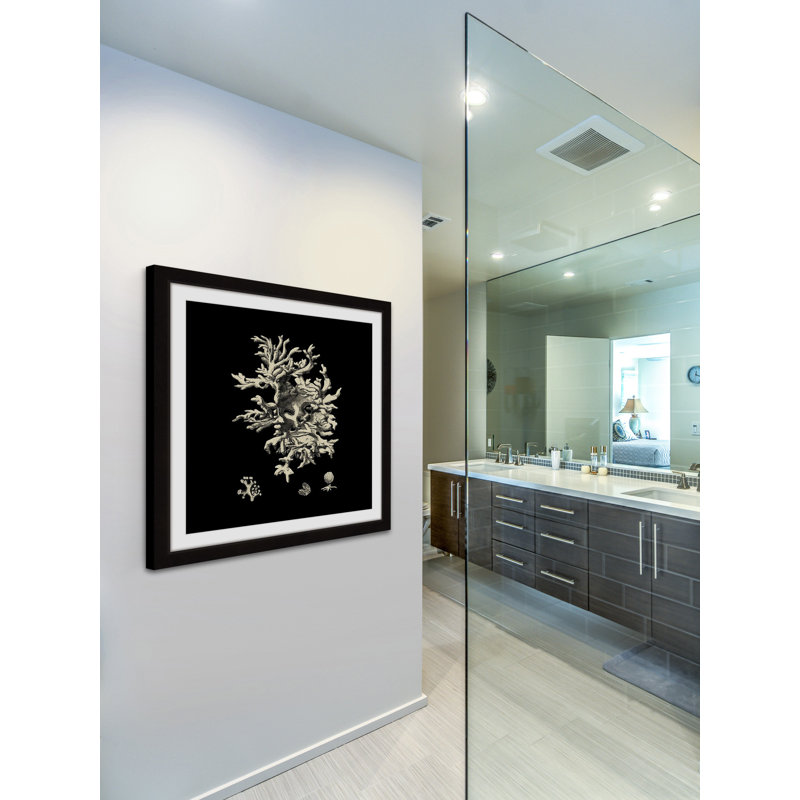 «Black & Tan Coral III», reproduction encadrée, H 24 po x l 24 po x P 1,5 po