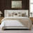 Abbey Wingback Queen Bed Ivory