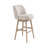 Sadie Solid Wood Upholstered Counter Height Or Bar Height Swivel Barstool With Fabric Seat - Set Of 3-112792393-112792394-112792395