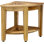 Kai 15.5" Clear Shield Corner Teak Shower Bench with Shelf