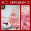 Arbre de Noël artificiel rose avec support pliable en métal-126359389