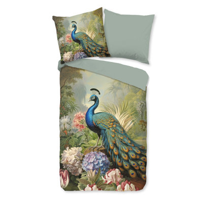 Flannel Abstract Duvet Cover with Pillowcases