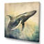 «Graceful Whale - Animals», reproduction d'art sur toile-676797730-676797731
