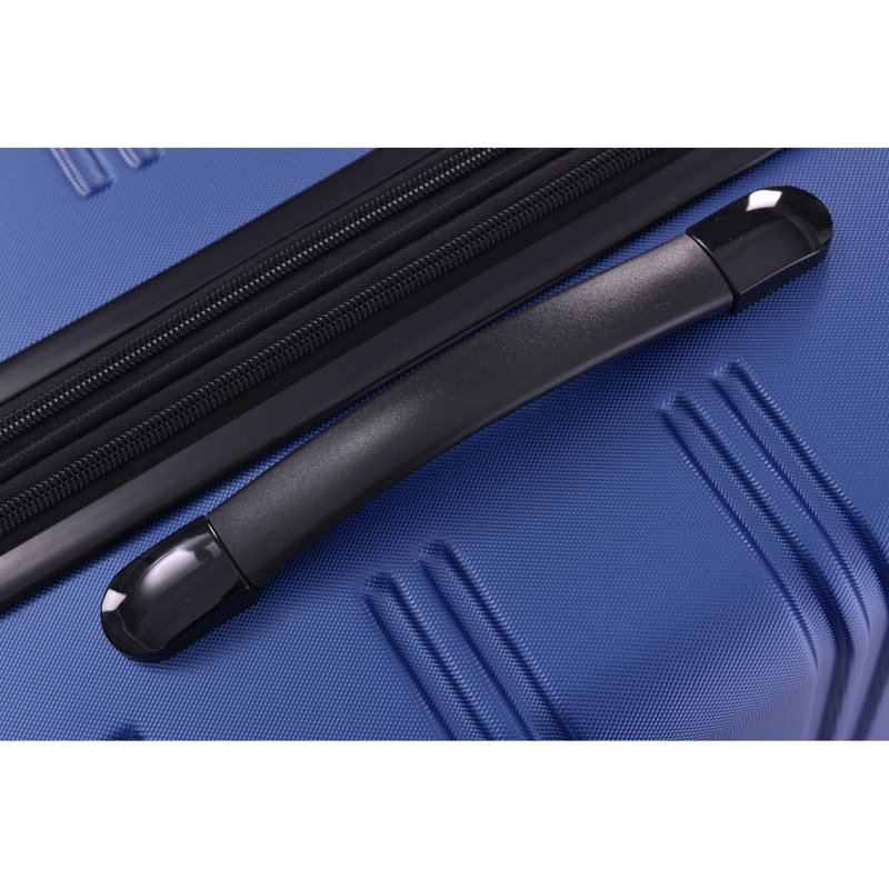 Ensemble de 3 valises rigides à roulettes avec serrure TSA, ABS léger, extensible et roues à 360 °