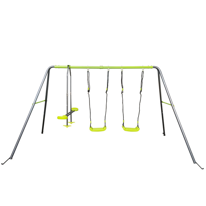 Interesting Swingset With  Plastic Safe Swing Set 440Lbs For Outdoor Playground With Face To Face Without Tee
