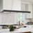 4-Light Modern Matte Black Linear Pendant Chandelier with Textured Glass Shade - Dimmable LED Kitchen Island Light for Dining Room & Hallway