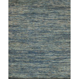 Mystique Hand-Knotted Wool Area Rug in Stone Blue
