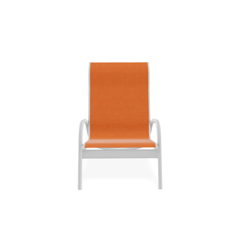 Gardenella Patio Chair, Tangerine, White