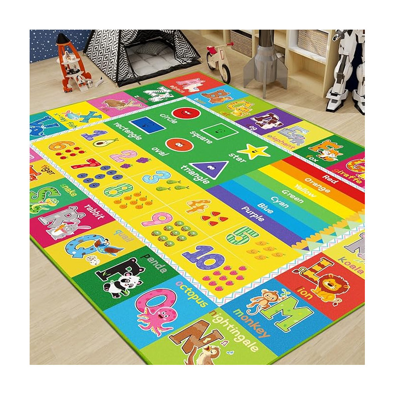 Tapis pour la petite enfance, Rectangle 4 pi 11 po x 6 pi 7 po
