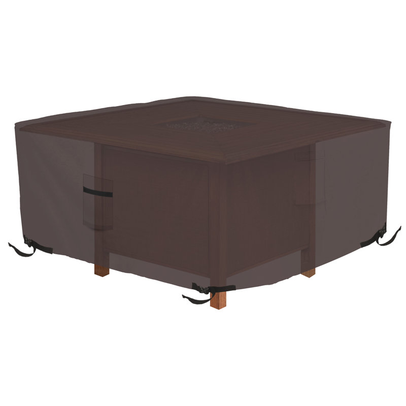 Outdoor Cover, Coffee, 55.9cm H x 132.1cm W x 132.1cm D