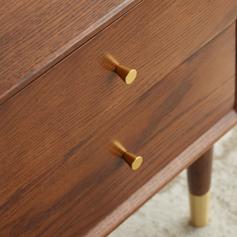 Chipley 40cm W Solid Wood Bedside Table