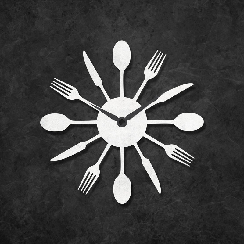 Anauri Metal Wall Clock, 30cm H x 30cm W x 2cm D