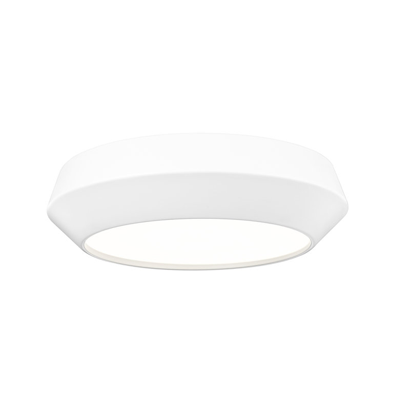 Grenshaw 12 inch Matte White 1 Light Flush Mount, Matte White