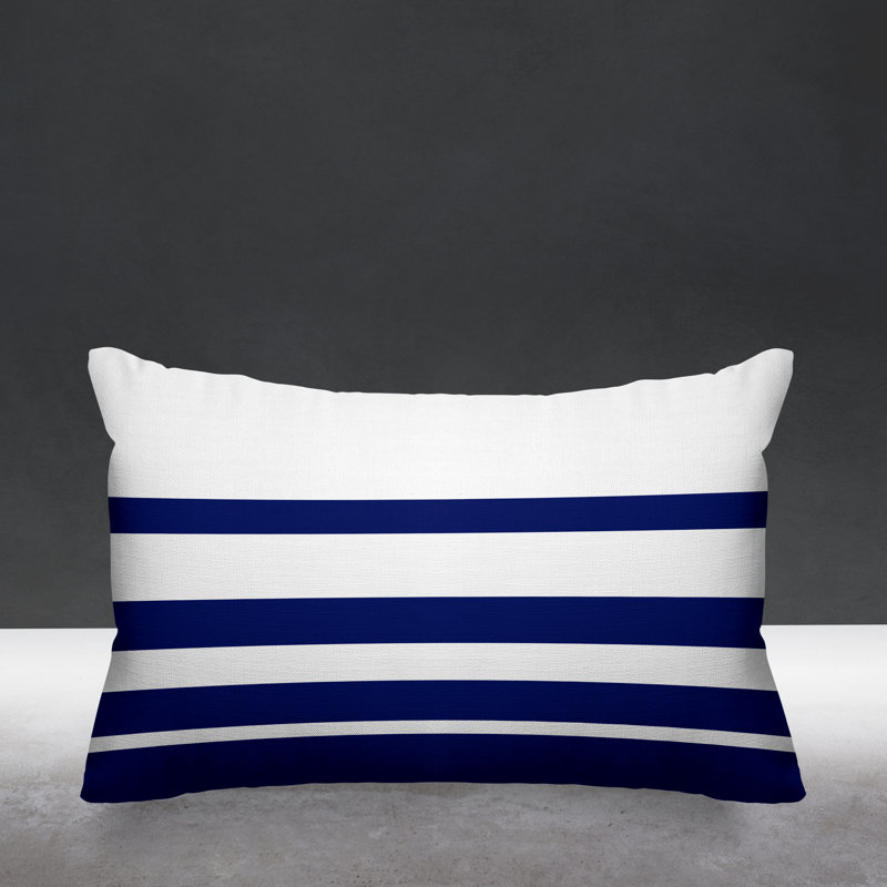 Coussin décoratif intérieur / extérieur Tanner, Bleu marine