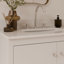 Meuble-lavabo simple 36 po Scalloped - blanc - avec plateau - boutons en nickel brossé-1083820071-1083820057