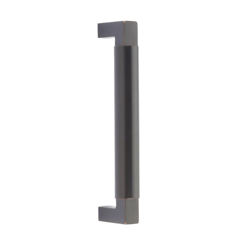 Poignée de porte de douche en verre lisse 8 po Emtek Hercules, Bronze frotté à l'huile
