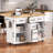 56.5'' Kitchen Island With Drop Leaf