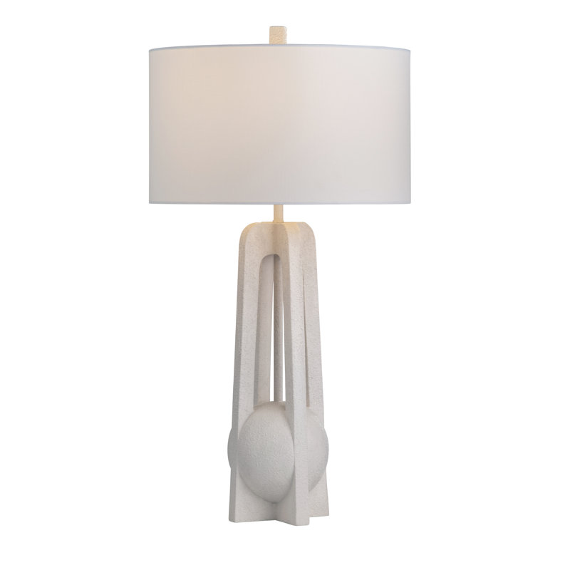 33.25"  Table Lamp With White Shade
