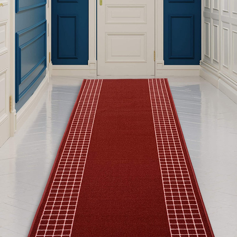 Shontay Performance Checkered Indoor Rug, Runner 2'2'' x 9'