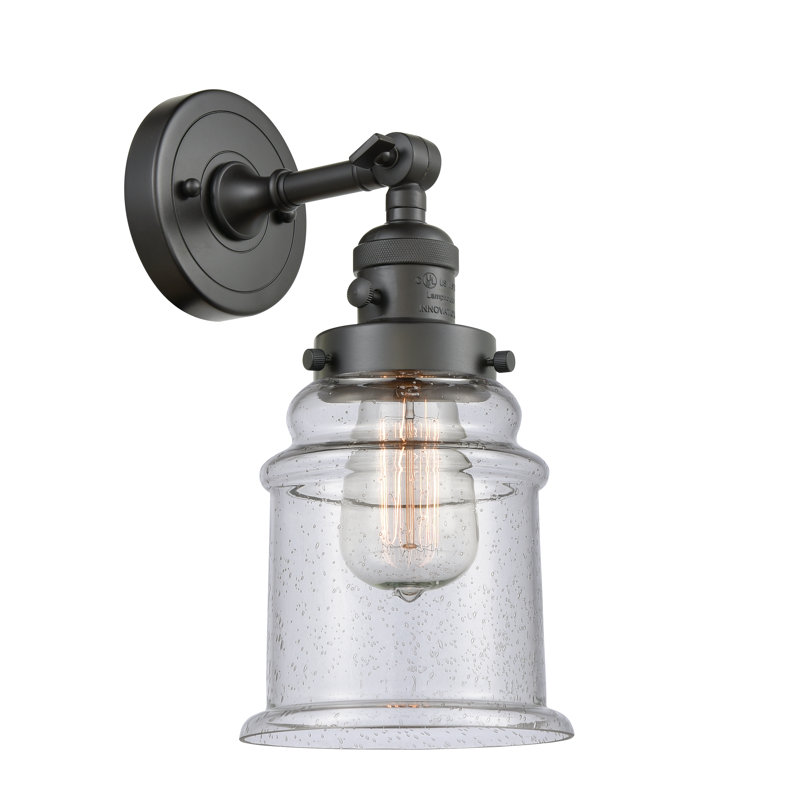 Galaviz Armed Sconce, Seedy, 60 Watt Vintage Incandescent Bulb, Oil Rubbed Bronze